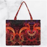 Colorful Prismatic Chromatic Zipper Medium Tote Bag