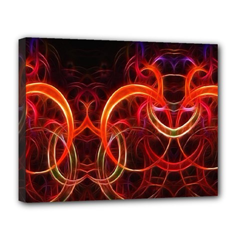 Background Fractal Abstract Canvas 14  x 11  (Stretched) from ArtsNow.com