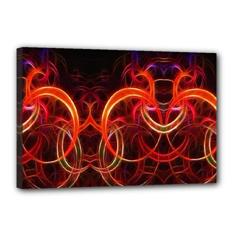 Background Fractal Abstract Canvas 18  x 12  (Stretched) from ArtsNow.com