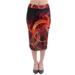 Construction Background Geometric Midi Pencil Skirt