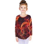 Construction Background Geometric Kids  Long Sleeve T-Shirt
