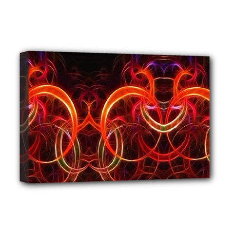 Background Fractal Abstract Deluxe Canvas 18  x 12  (Stretched) from ArtsNow.com