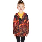 Colorful Prismatic Chromatic Kids  Double Breasted Button Coat