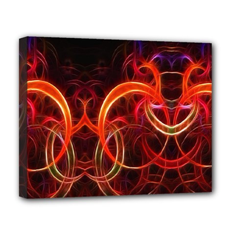 Background Fractal Abstract Deluxe Canvas 20  x 16  (Stretched) from ArtsNow.com