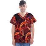 Colorful Prismatic Chromatic Men s V-Neck Scrub Top
