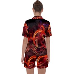 Satin Short Sleeve Pajamas Set 