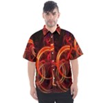 Construction Background Geometric Men s Short Sleeve Shirt