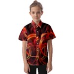 Construction Background Geometric Kids  Short Sleeve Shirt