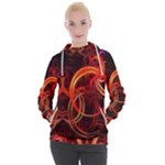 Colorful Prismatic Chromatic Women s Hooded Pullover