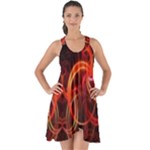 Colorful Prismatic Chromatic Show Some Back Chiffon Dress