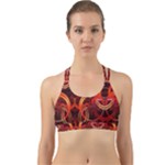 Abstract Seamless Pattern Back Web Sports Bra