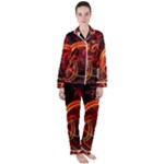 Colorful Prismatic Chromatic Women s Long Sleeve Satin Pajamas Set	