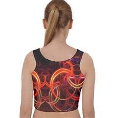 Velvet Racer Back Crop Top 