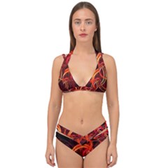 Double Strap Halter Bikini Set 