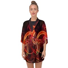 Half Sleeve Chiffon Kimono 