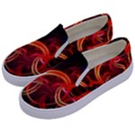Construction Background Geometric Kids  Canvas Slip Ons