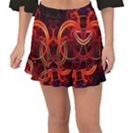 Abstract Seamless Pattern Fishtail Mini Chiffon Skirt