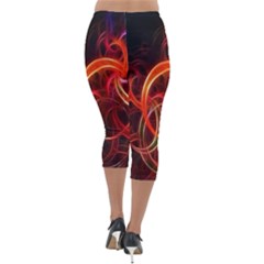 Lightweight Velour Capri Leggings  