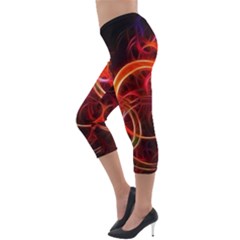 Lightweight Velour Capri Leggings  