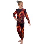 Construction Background Geometric Kids  Long Sleeve Set 