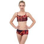 Colorful Prismatic Chromatic Layered Top Bikini Set