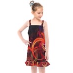 Abstract Seamless Pattern Kids  Overall Dress