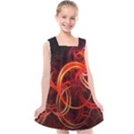 Colorful Prismatic Chromatic Kids  Cross Back Dress