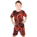 Colorful Prismatic Chromatic Kids  T-Shirt and Shorts Set