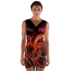 Wrap Front Bodycon Dress 