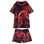 Colorful Prismatic Chromatic Kids  Swim T-Shirt and Shorts Set