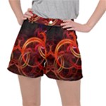 Abstract Seamless Pattern Women s Ripstop Shorts