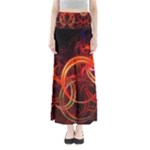 Background Fractal Abstract Full Length Maxi Skirt