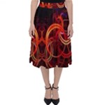 Background Fractal Abstract Classic Midi Skirt