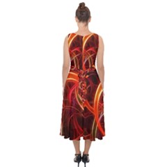 Midi Tie-Back Chiffon Dress 
