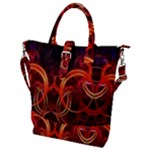 Abstract Seamless Pattern Buckle Top Tote Bag