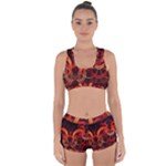 Background Fractal Abstract Racerback Boyleg Bikini Set