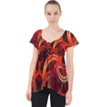 Background Fractal Abstract Lace Front Dolly Top