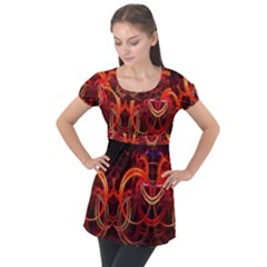 Puff Sleeve Tunic Top 