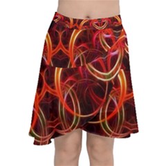 Chiffon Wrap Front Skirt 