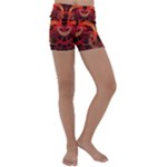 Construction Background Geometric Kids  Lightweight Velour Yoga Shorts