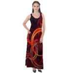 Construction Background Geometric Sleeveless Velour Maxi Dress