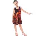 Background Fractal Abstract Kids  Sleeveless Dress