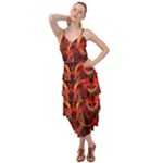 Colorful Prismatic Chromatic Layered Bottom Dress