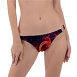 Colorful Prismatic Chromatic Ring Detail Bikini Bottoms