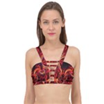 Colorful Prismatic Chromatic Cage Up Bikini Top