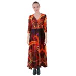 Colorful Prismatic Chromatic Button Up Maxi Dress