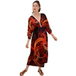 Construction Background Geometric Grecian Style  Maxi Dress