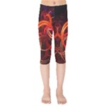 Background Fractal Abstract Kids  Capri Leggings 