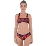 Background Fractal Abstract Criss Cross Bikini Set