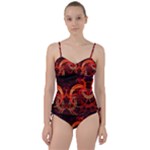 Background Fractal Abstract Sweetheart Tankini Set